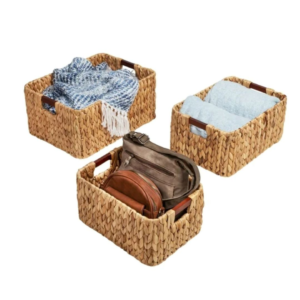 3 Pieces Of Water Hyacinth Basket TBW-0040