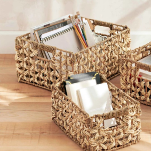 Set Of 3 Seagrass Basket TBW-0048