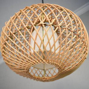 Handcrafted Natural Rattan Lampshade