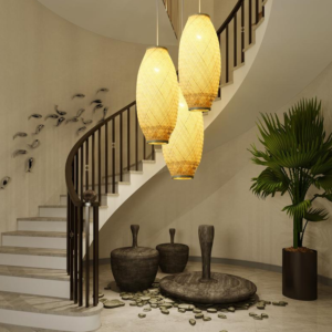 Handcrafted Natural Bamboo Lampshade